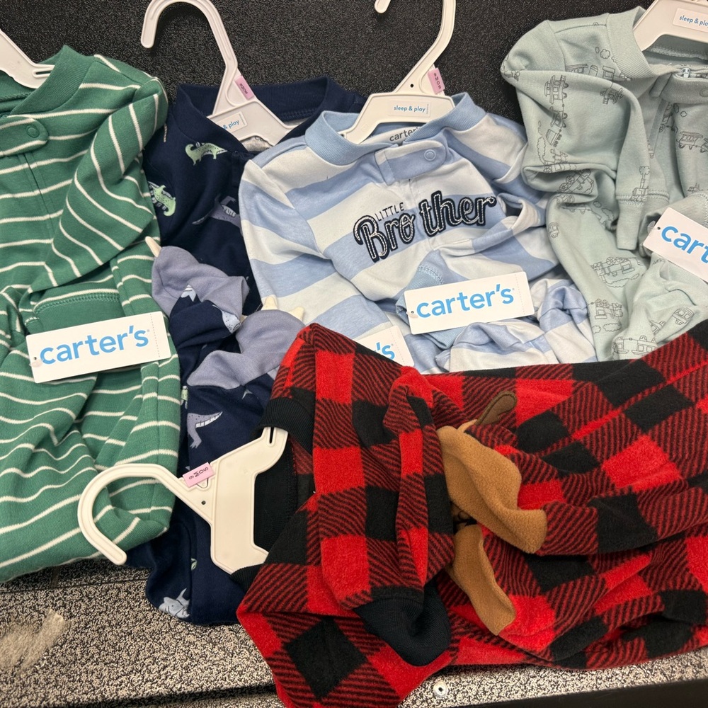 Carter's Baby Outfit Collection - Green, Blue, Red